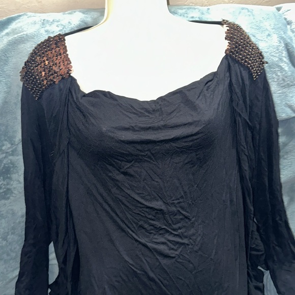 Style & co Woman 2X Ebony Black long sleeved top New - Picture 2 of 7